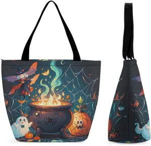 Tote Bag for Women Shoulder Tote Purse Reusable Grocery Bag The Crucible Is Emitting Blue Smoke Aesthetic Shopping Bags