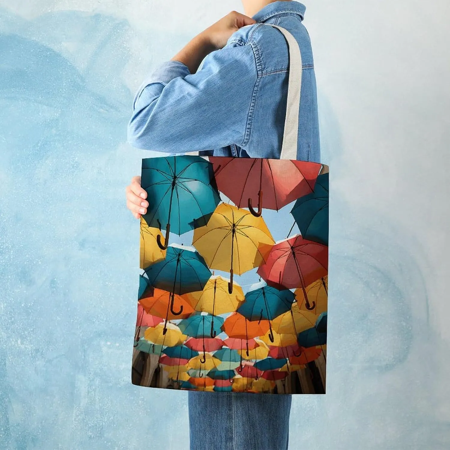 Tote Bag for Women Xmas Snowman Canvas Tote Bag Handbag Crossbody Bag Shopping Bags Shoulder Bag