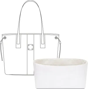 Tote Bag Organizer Insert for MCM Liz visetos M handbag, Custom Fit Inside Premium Craie Lightweight WaterResistant Purse Insert with Cup Holder Accessories