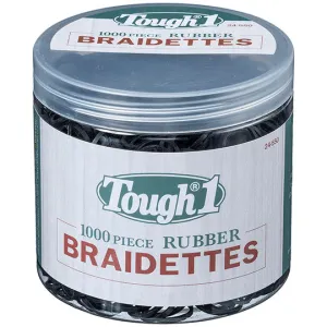 Tough 1 Braiding Bands- Black