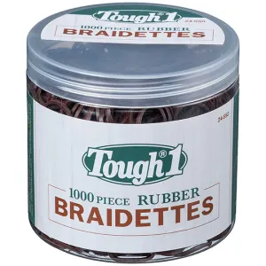 Tough 1 Braiding Bands- Brown