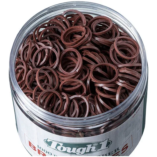 Tough 1 Braiding Bands- Brown