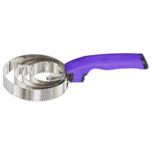 Tough-1 Great Grips Spring Curry Comb- Purple