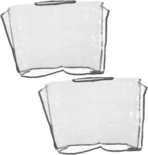 Toyvian 2pcs Waterproof Cover Bag Protector for Handbag Tote Bag Protector Clear Purse Shield Handbag Cover Handbag Rain Shield Waterproof Bag Cover Rainproof Bag Cover PVC Transparent