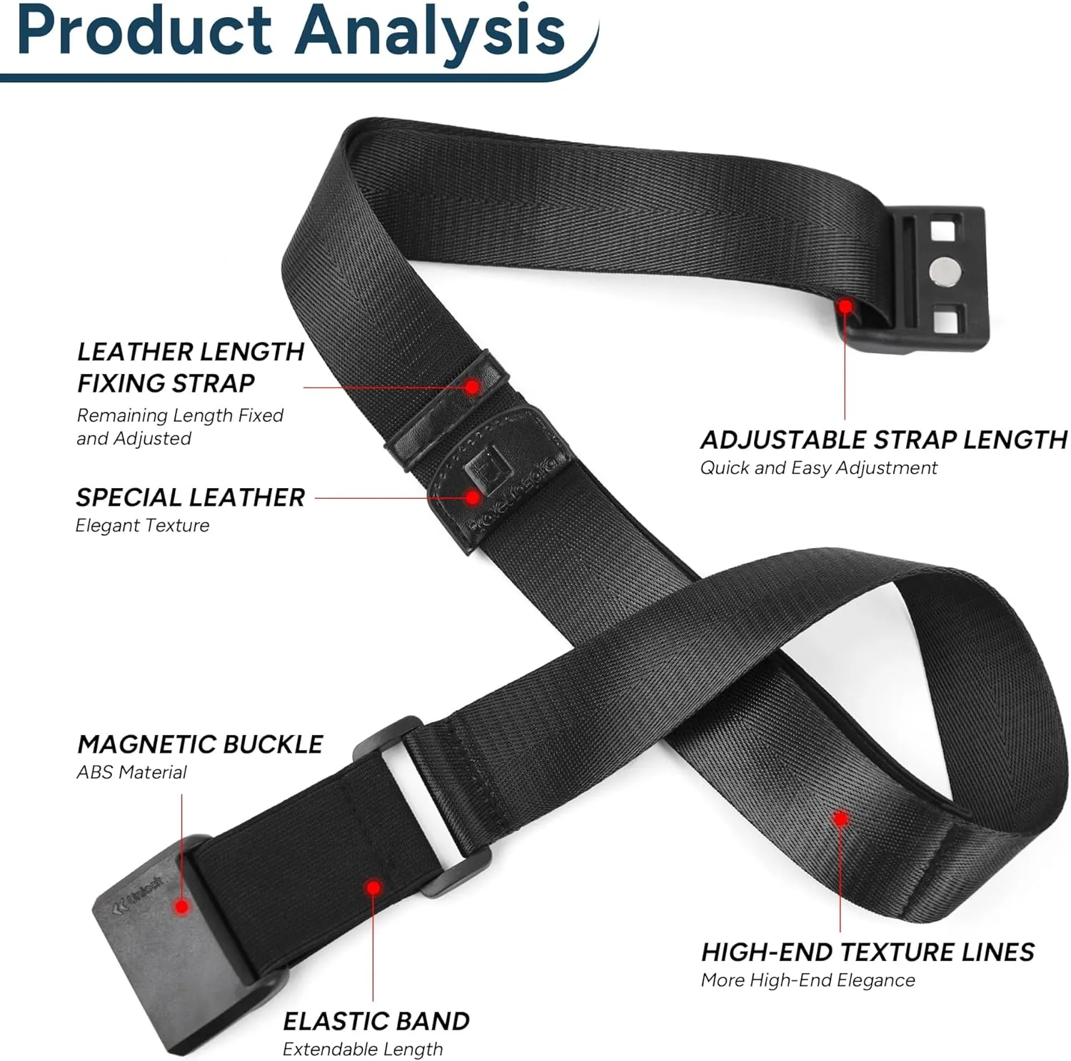 travel inspira Travel Belt for Luggage Magnetic Quick-Release Luggage Strap for Suitcases Add a Bag Convenience for Carry On Bags Lightweight Stylish and Easy Ideal Travel Accessory