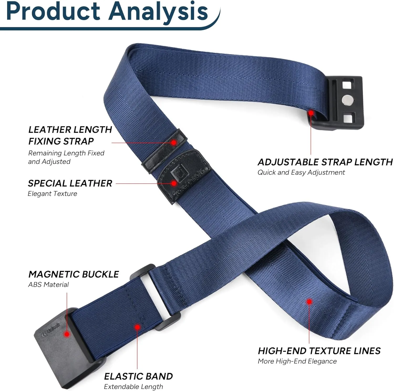 travel inspira Travel Belt for Luggage Magnetic Quick-Release Luggage Strap for Suitcases Add a Bag Convenience for Carry On Bags Lightweight Stylish and Easy Ideal Travel Accessory