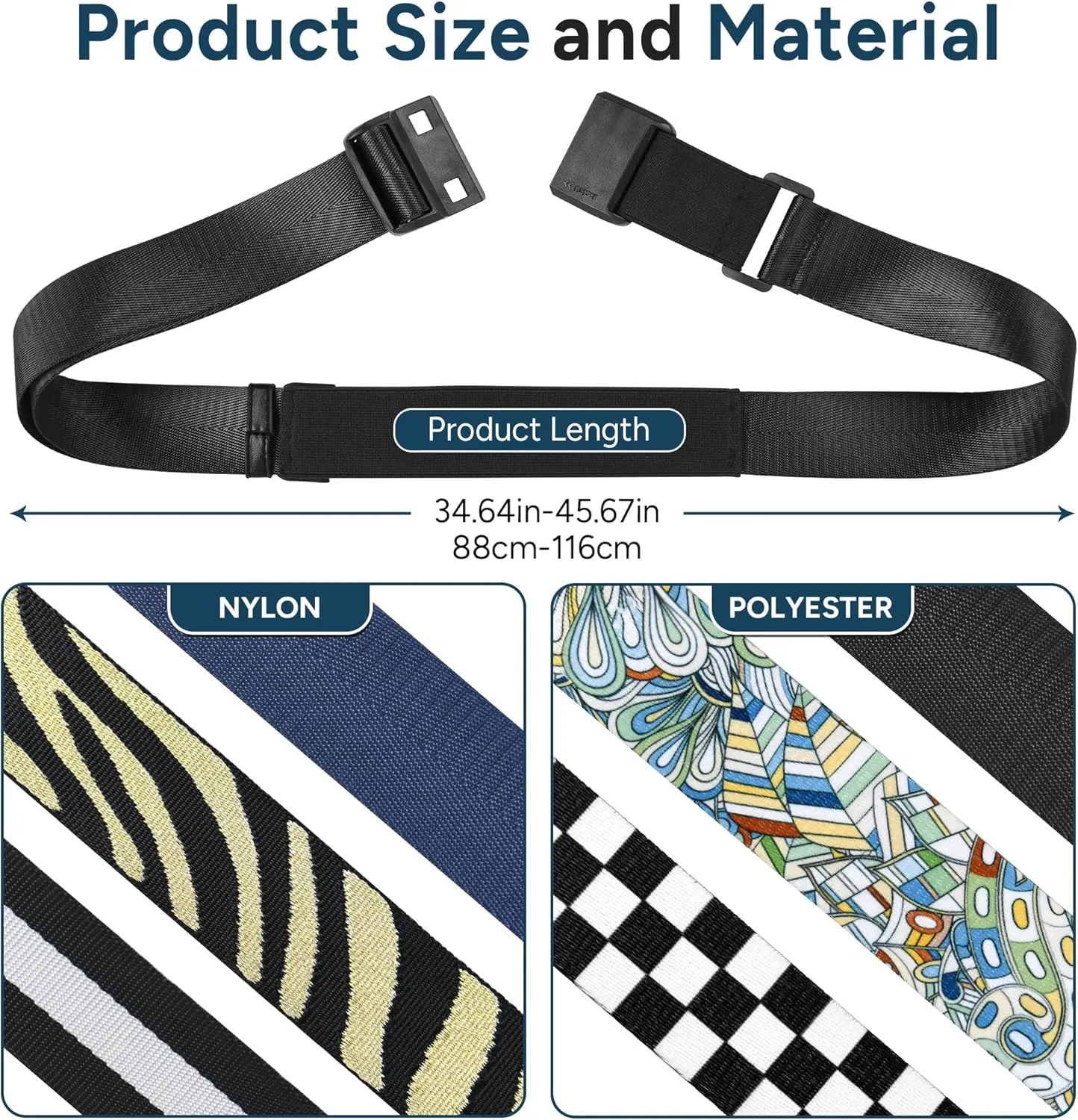 travel inspira Travel Belt for Luggage Magnetic Quick-Release Luggage Strap for Suitcases Add a Bag Convenience for Carry On Bags Lightweight Stylish and Easy Ideal Travel Accessory