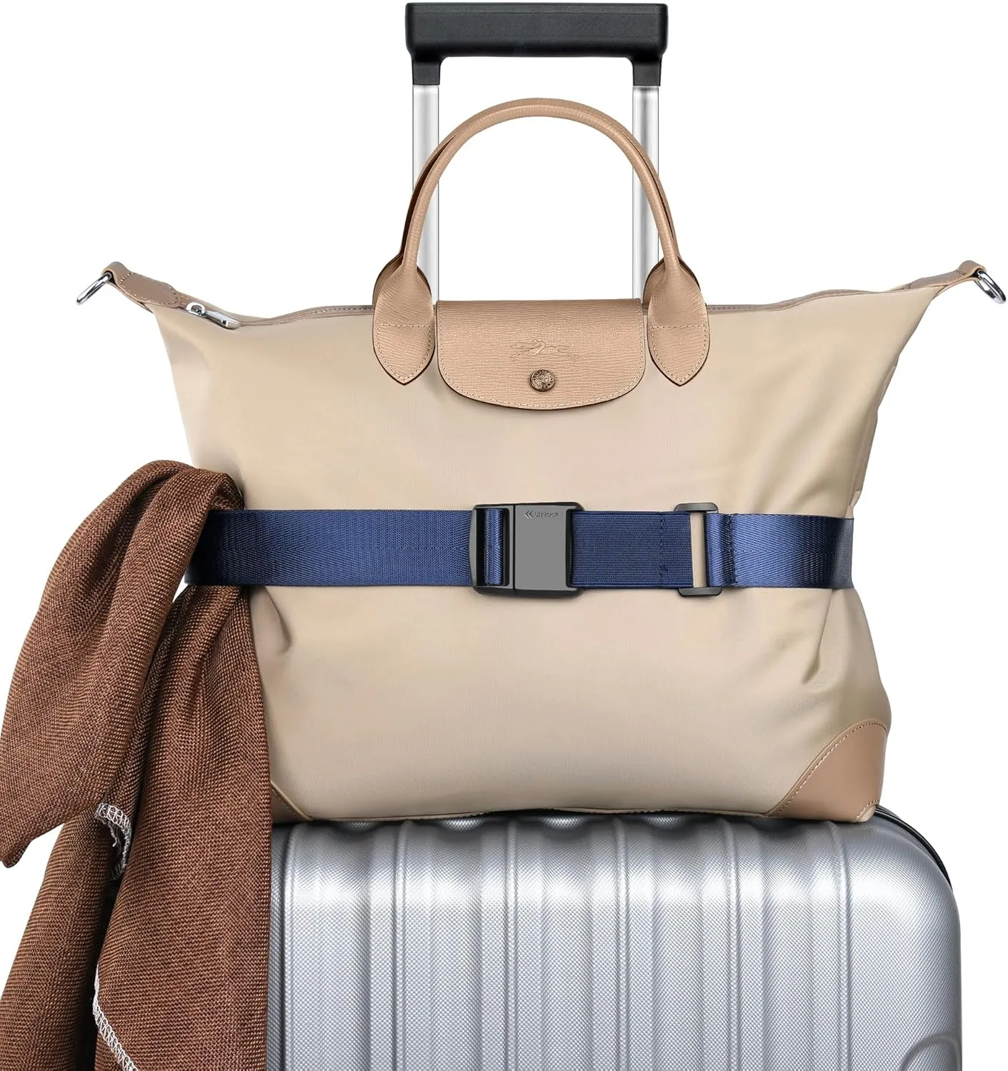 travel inspira Travel Belt for Luggage Magnetic Quick-Release Luggage Strap for Suitcases Add a Bag Convenience for Carry On Bags Lightweight Stylish and Easy Ideal Travel Accessory