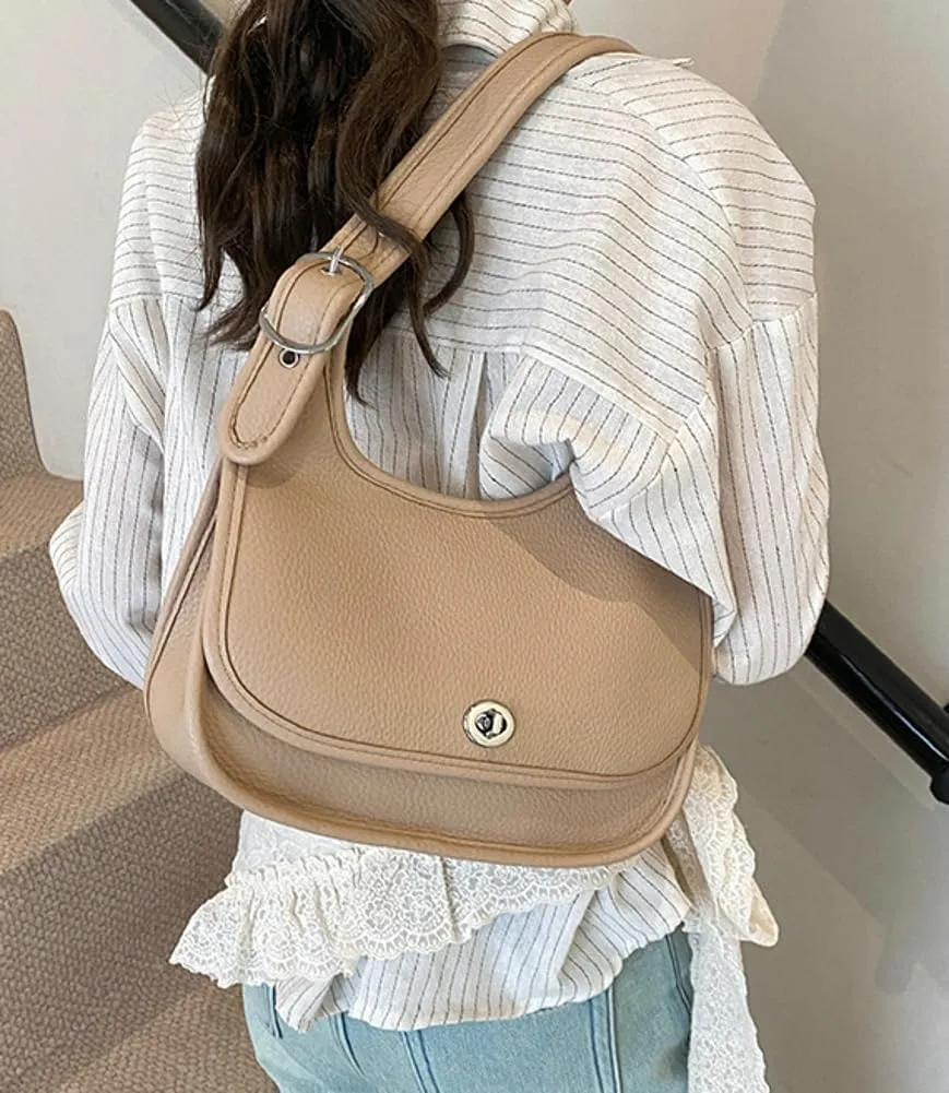 Trendy Vegan Leather Shoulder Bags for Women Small Y2k Tote Purse Handbags Designer Underarm Satchels 2025