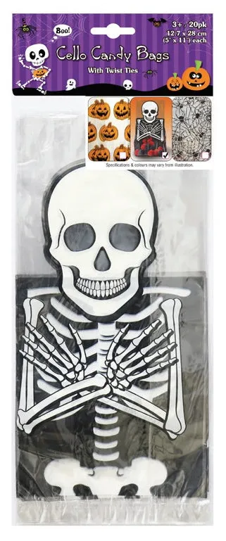 Trick Or Treat Pop Out Candy Bags 20PK