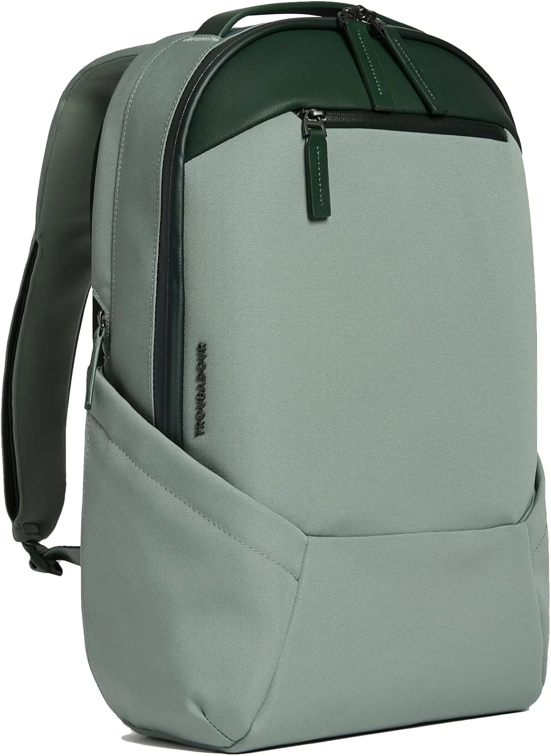 Troubadour Apex Backpack 3.0 - Premium Waterproof Laptop Backpack Fits Up to 17" - Ergonomic Design for Work and Travel - Stylish Backpack with 5-Year Guarantee - Green Smoke & Obsidian Green