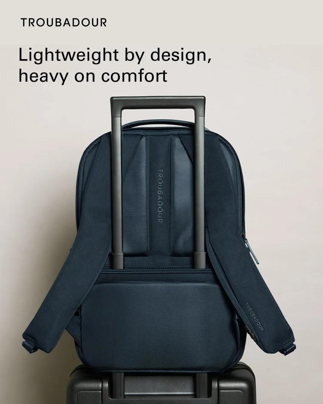 Troubadour Apex Backpack 3.0 - Premium Waterproof Laptop Backpack Fits Up to 17" - Ergonomic Design for Work and Travel - Stylish Backpack with 5-Year Guarantee - Navy