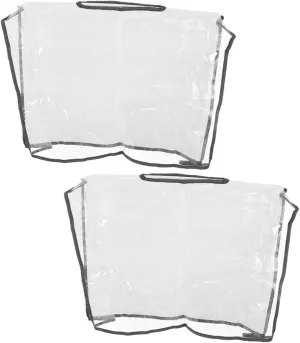 UPKOCH 2pcs Transparent Handbag Rain Cover Purse Protector for Outdoor Travel Rainproof Bag Cover for Hiking Cycling and Camping Activities