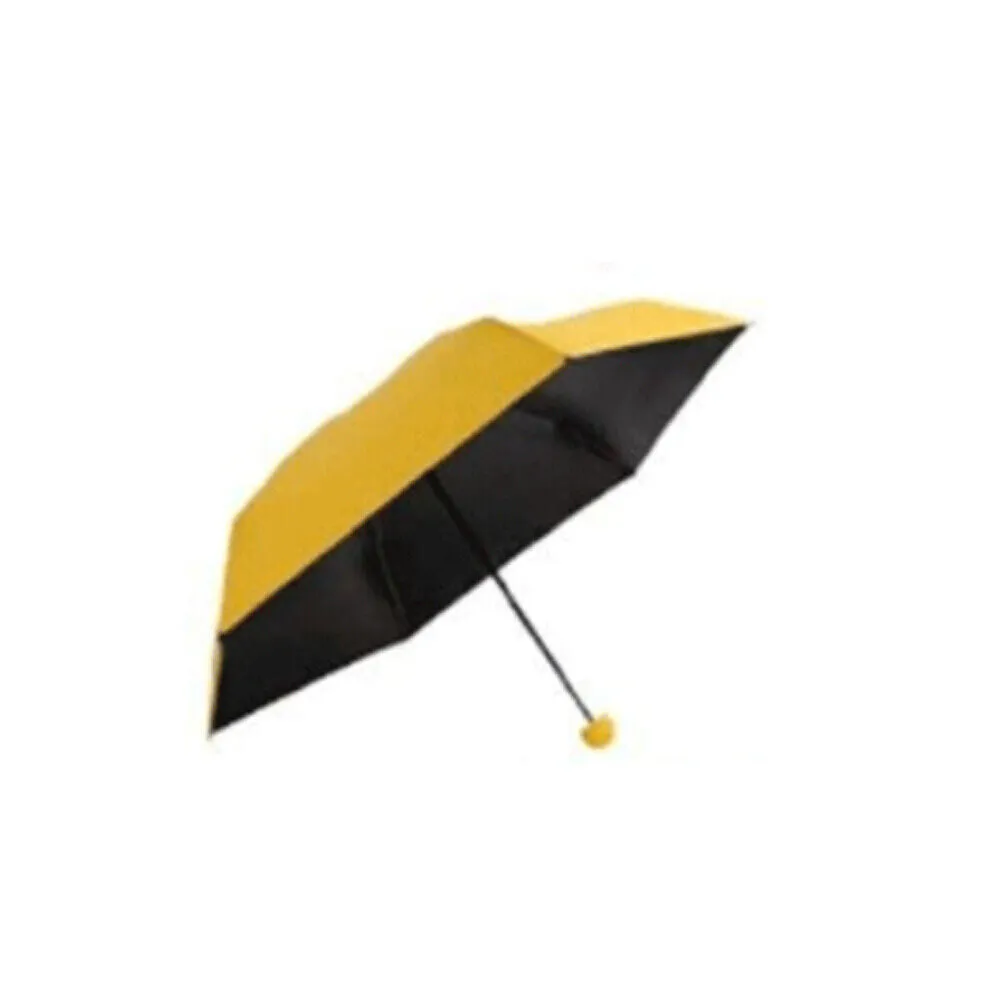 US 1-2 Pcs Mini Compact Umbrella Windproof Travel Sun Rain Capsule UV Protection