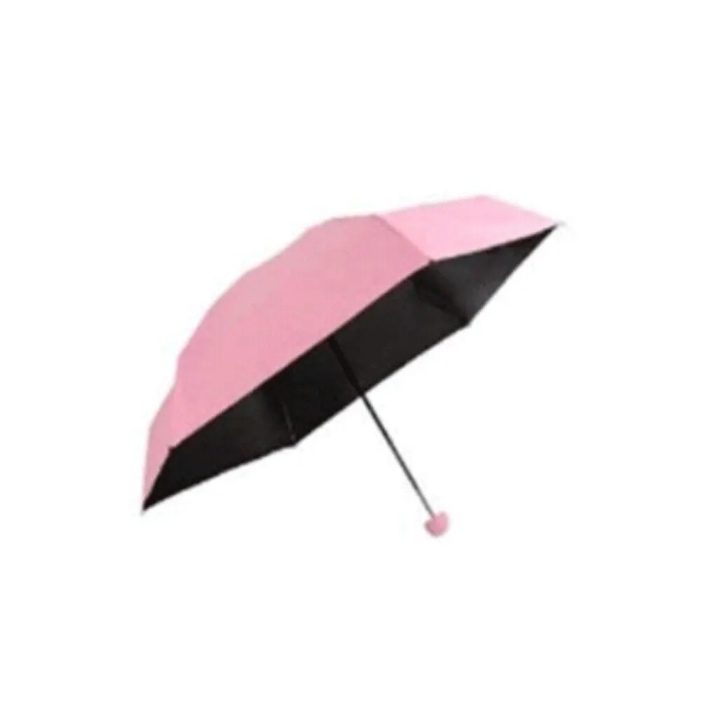 US 1-2 Pcs Mini Compact Umbrella Windproof Travel Sun Rain Capsule UV Protection