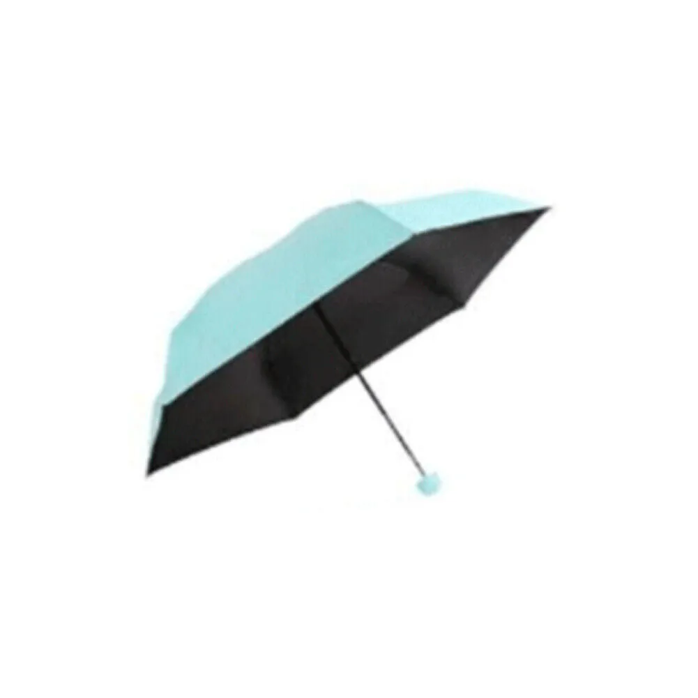 US 1-2 Pcs Mini Compact Umbrella Windproof Travel Sun Rain Capsule UV Protection