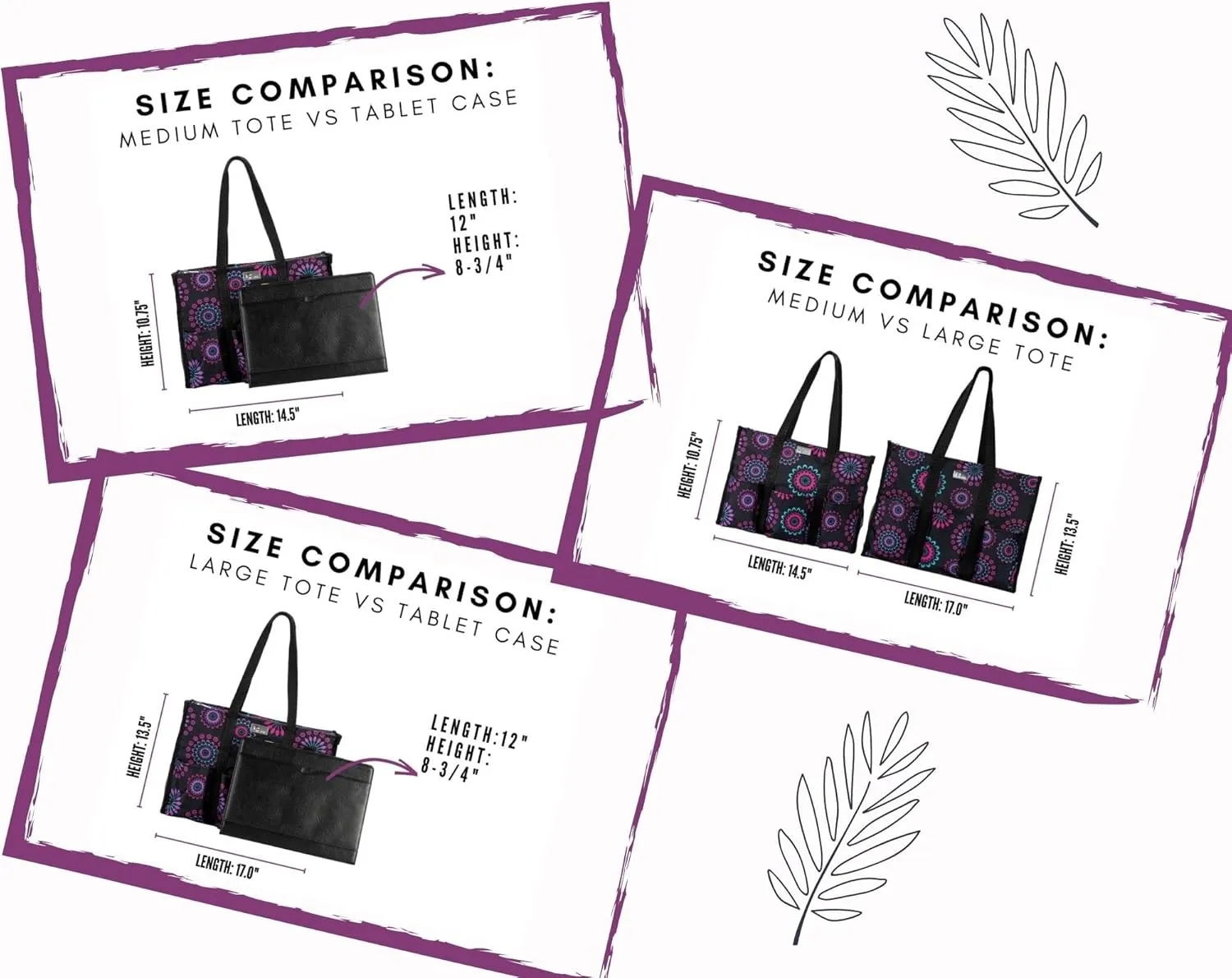 Utility Tote with Pockets & Compartments - Perfect Nurse, Teacher & Work Bag