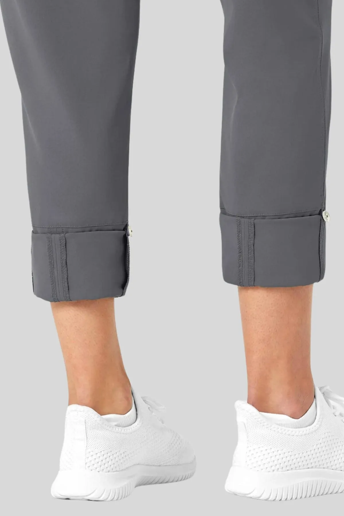 V-Neck Medical Jumpsuit with Drawstring Waist and Pockets
