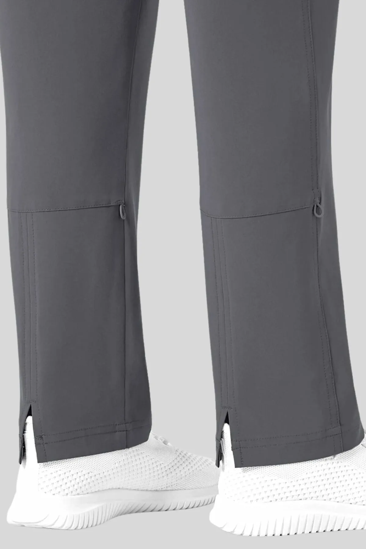 V-Neck Medical Jumpsuit with Drawstring Waist and Pockets