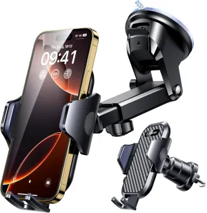 VANMASS Car Phone Holder 2025 Ultimate Military-Grade Phone Holder for Your Car Windshield Dashboard【Newest Best Strongest】 Cell Phone Car Mount with Patent & Safety Certs for iPhone Samsung Android