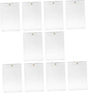 VANZACK 10Pcs Magnetic Playing Card Case Transparent Game Card Holder for Safe Storage and Display