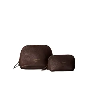 Vestirsi Cosmetic Pouch Duo Dark Chocolate