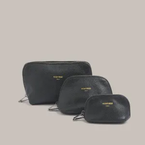 Vestirsi Cosmetics Pouch Trio Black