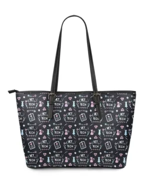 VET Tech Large PU Faux Leather Tote Bag
