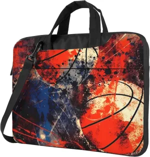 Vintage Basketball Laptop Bag, Sport Ball Laptop Case Sleeve Women Men Messenger Shoulder Bag Briefcases 15.6 Inch