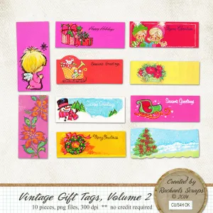 Vintage Christmas Gift Tags, Volume 02