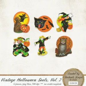 Vintage Halloween Seals, Volume 02