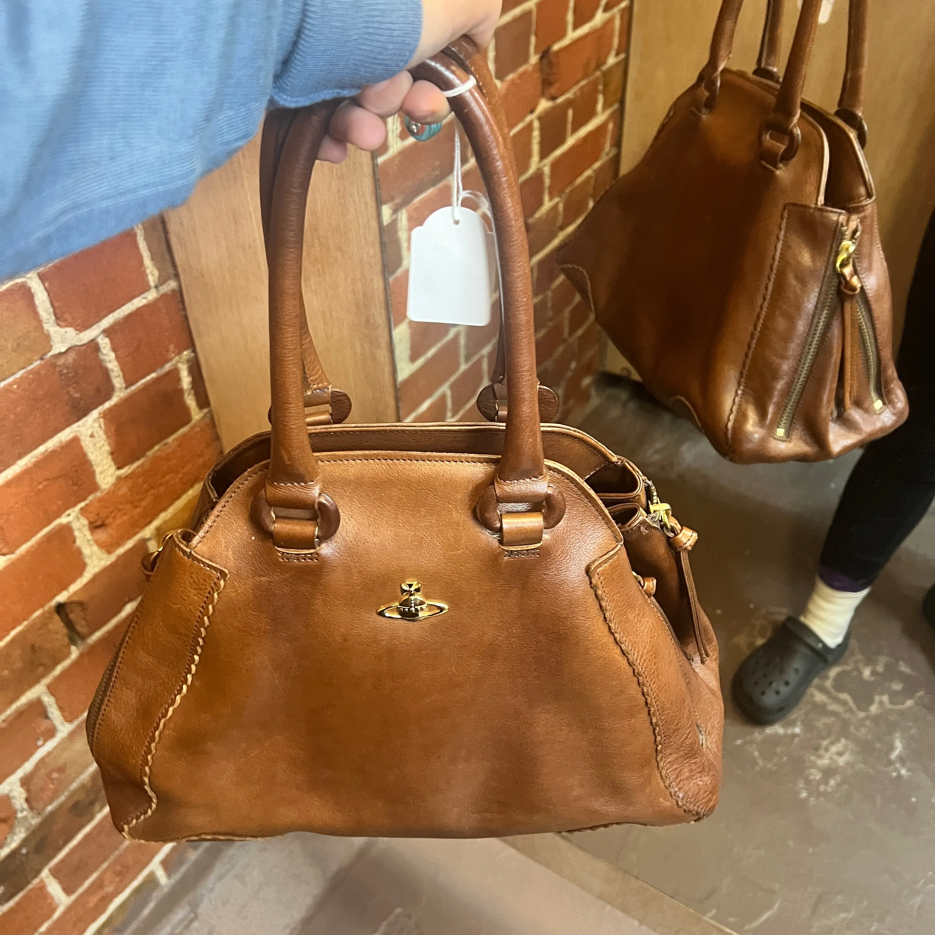 VIVIENNE WESTWOOD leather Yasmin handbag