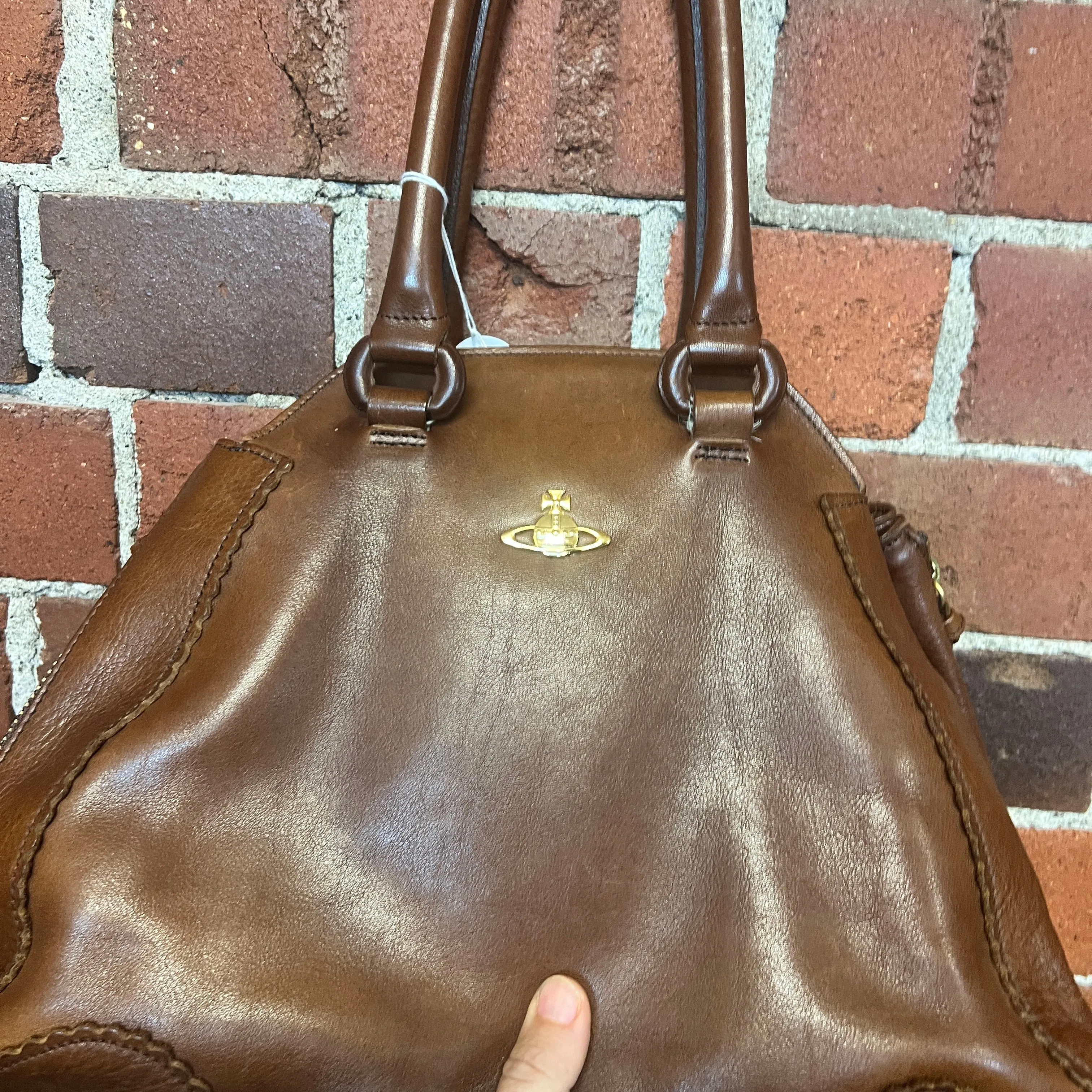 VIVIENNE WESTWOOD leather Yasmin handbag