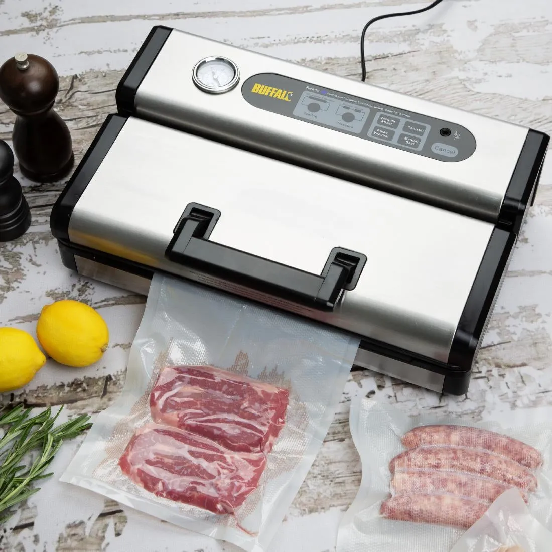 Vogue Compostable Embossed Vacuum Sealer Bags 300x400mm (50 pack)