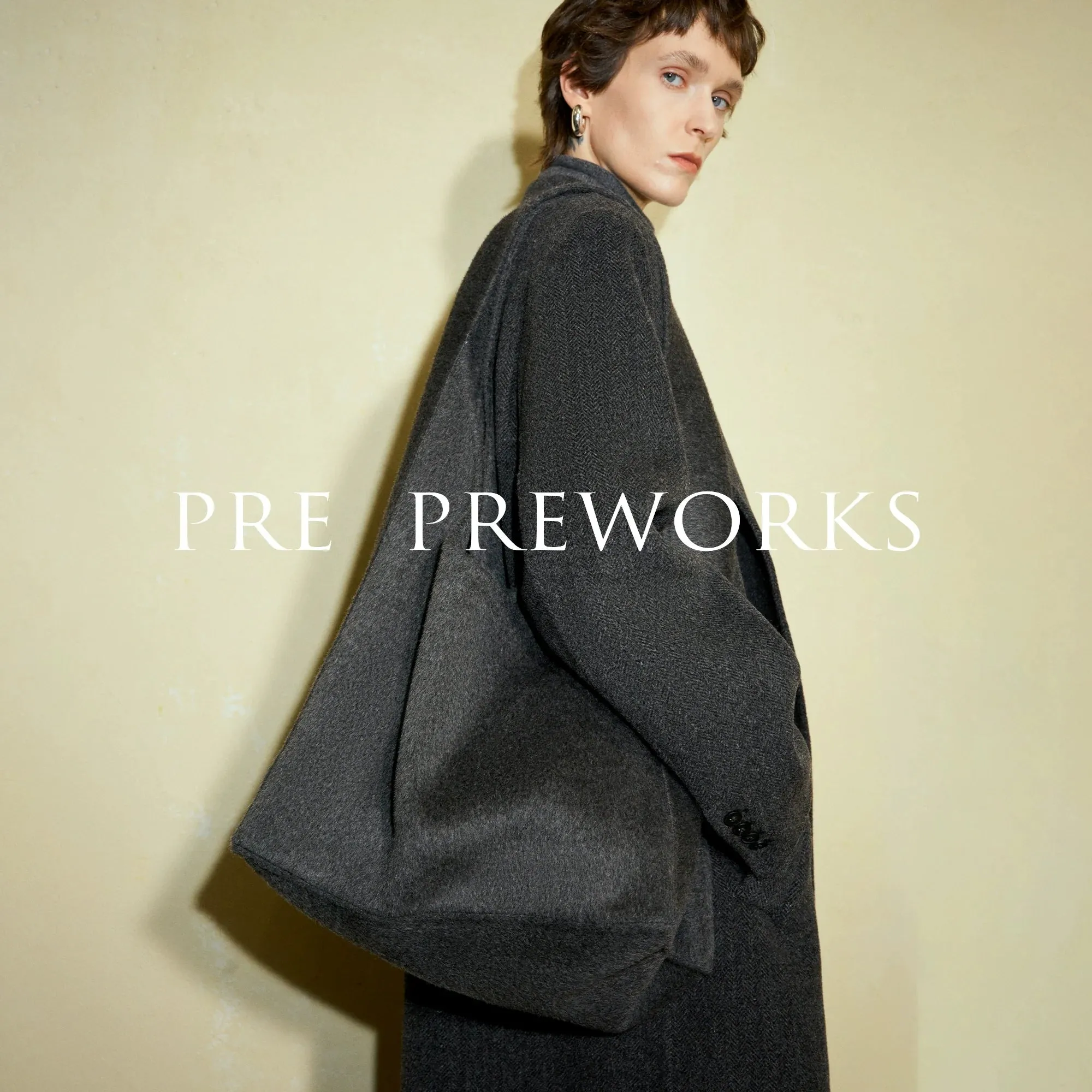 Wabi-sabi Large Capacity Wool Crossbody Bag