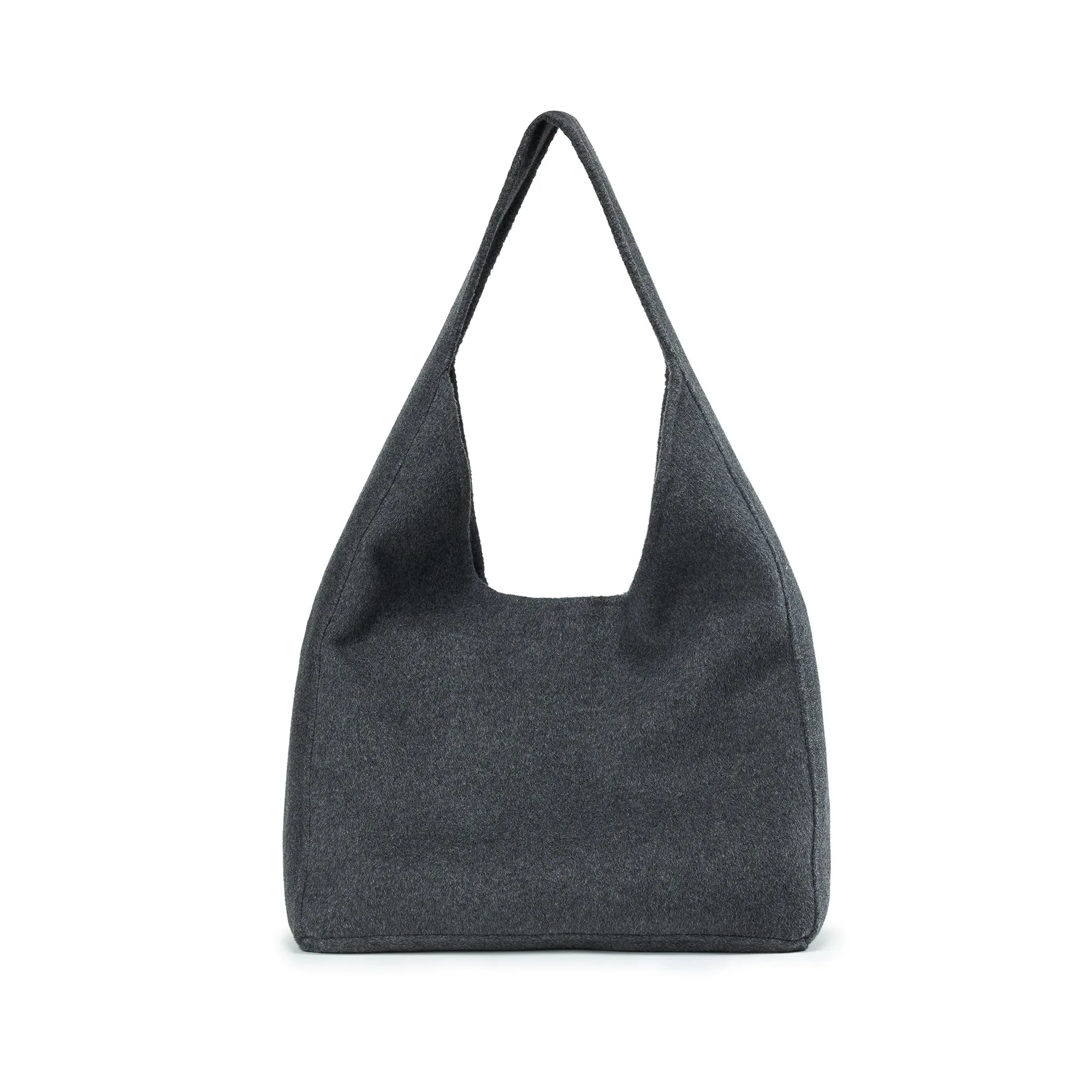 Wabi-sabi Large Capacity Wool Crossbody Bag