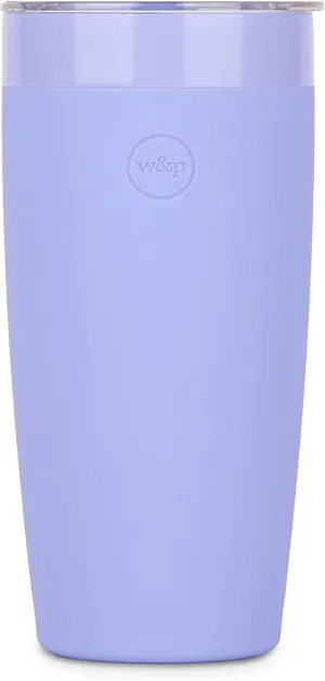 W&P Porter Insulated Tumbler 20 oz | No Metallic Aftertaste Ceramic Coated for Water, Coffee, & Tea | Wide Mouth Vacuum Insulated | Dishwasher Safe, Lavender