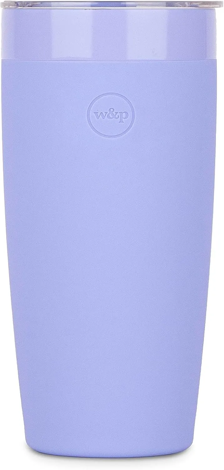 W&P Porter Insulated Tumbler 20 oz | No Metallic Aftertaste Ceramic Coated for Water, Coffee, & Tea | Wide Mouth Vacuum Insulated | Dishwasher Safe, Lavender