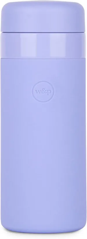 W&P Porter Insulated Water Bottle, 16oz Lavender, Vacuum Insulated Stainless Steel with Ceramic Coating, Leak Proof, Dishwasher Safe