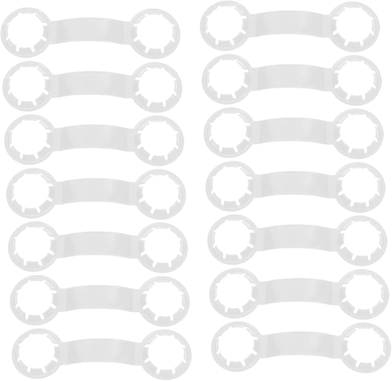Water Bottle Buckle Holders 100 Pack Versatile Size for Large Small Bottles Easy to Install