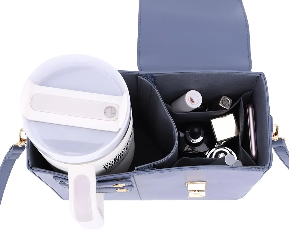 Water Cup Holder Bag Crossbody Water Bottle Bags for Women Leather Water Bottle Carrier Bag