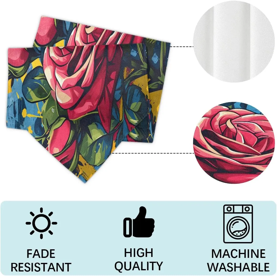 Watercolor Rose Briefcases for Men Crossbody Bags Laptop Carrying Case Messenger Bag for 15" Laptops and Under