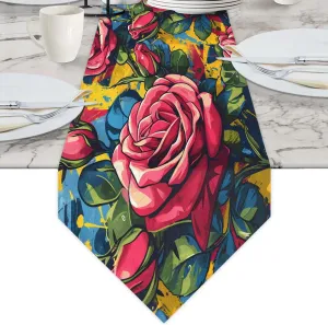 Watercolor Rose Briefcases for Men Crossbody Bags Laptop Carrying Case Messenger Bag for 15" Laptops and Under