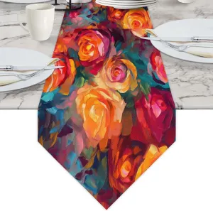 Watercolor Rose Flowers Briefcases for Men Crossbody Bags Laptop Carrying Case Messenger Bag for 15" Laptops and Under