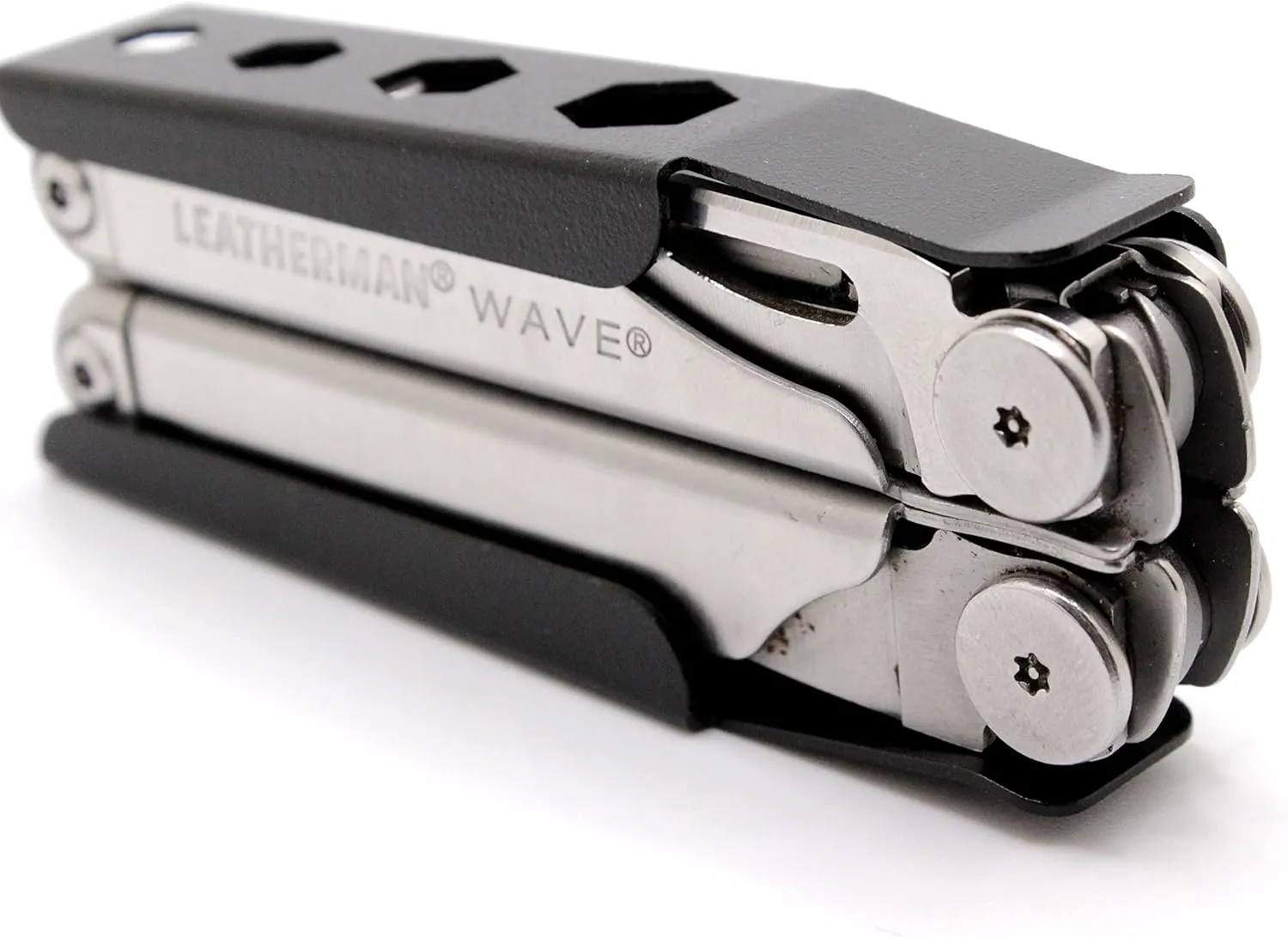 WAVE PLUS/NEW WAVE Sheath Compatible with Leatherman Multitools Made in The USA made of spring steel (TOOL NOT INCLUDED) (2.25" BELT CLIP)