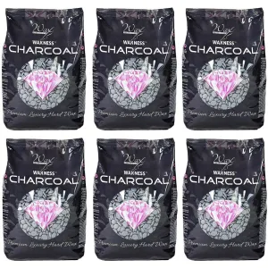 Waxness Charcoal Premium Luxury Hard Wax - Made in Italy / 1.1 lbs. - 17.6 oz. - 500 grams Each X 6 Bags = 6.6 Lbs