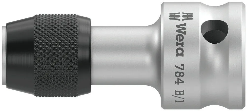 Wera 05042755001 784 B 3/8" Adaptor with quick-release chuck, 784 B/1 x 1/4" x 43 mm