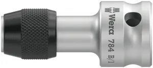 Wera 05042755001 784 B 3/8" Adaptor with quick-release chuck, 784 B/1 x 1/4" x 43 mm