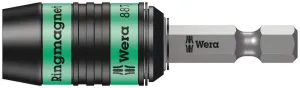 Wera 05052490001 887/4 RR Rapidaptor Universal Bit Holder with ring magnet, 1/4" x 57 mm