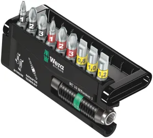 Wera 05056374001 Bit-Check 10 BiTorsion 1, 10 pieces